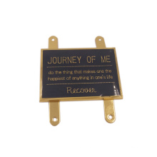 Usine de Dongguan Custom Handbag Logo plaque de métal